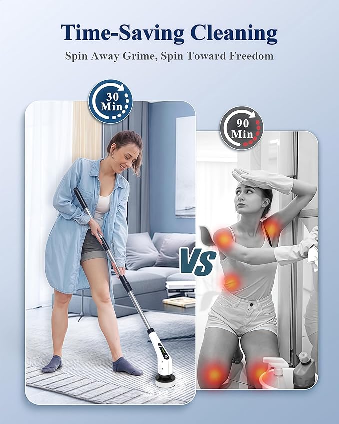 CleanySpin™ Electric Spin Scrubber